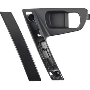 Auto Deurgreep-interieur Voor Nissan QASHQAI J10 2007-2015 80944 JE50A 80945 JE50A Zwart Zilveren Auto Binnendeurgrepen(Black Right set)