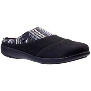 Spenco Siesta Nuevo Stripe Mule voor dames, Zwart, 35 EU