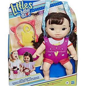 Hasbro Littles Baby Alive Carry'n Go Squad pop met riemtas en accessoires E7175