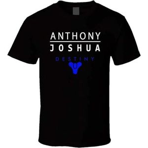 BINT Anthony Joshua Logo Shirt Black White Tshirt Men's overhemden(Small)