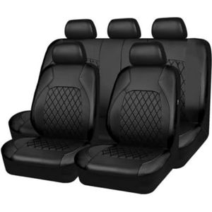 Auto lederen stoelhoezen voor Mercedes-Benz VITO Box/Mixto/Tourer (W447)2014-2021, antislip waterdichte ademende zitkussenbeschermeraccessoires,A/black