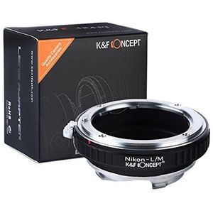 K&F CONCEPT Lens Mount Adapter Compatibel met Nikon Mount Lens naar Leica M Lens Camera Body