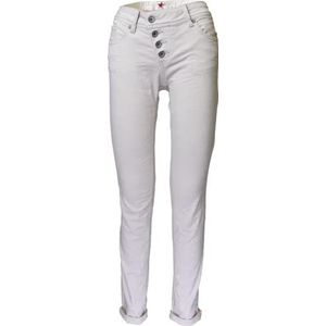 Buena Vista Dames Jeans Malibu Stretch Twill, wit, L