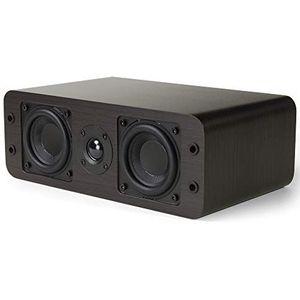 Micca OoO Center Channel Boekenplankluidspreker met 8,5 cm woofers en zijden tweeter (donker walnoot, elk)