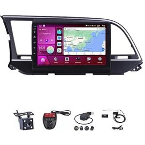 Android Autoradio Video Multimedia Speler, 9 Inch Touch Screen Radio Plug And Play Autotoebehoren Met Bluetooth En Navigatie En Achteruitrijcamera Voor Hyundai Elantra 6 2016 2017 2018(M400S 4G+WIFI 4