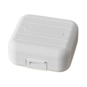 Draagbare medicijnverdelerbox voor een week voor zeven dagen (Whtie 1 stuk, S)
