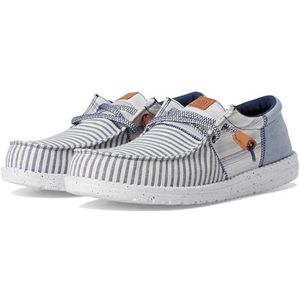 HEYDUDE Wally Tri Nu Prep Loafer voor heren, Sargasso Blauw/Wit, 43 EU
