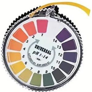 Algemeen doel PH 1-14 testpapierrol 16,4 ft. Nauwkeurige pH-meting Cosmetica Voedsel Water Speeksel Urine Huishoudelijk Laboratorium
