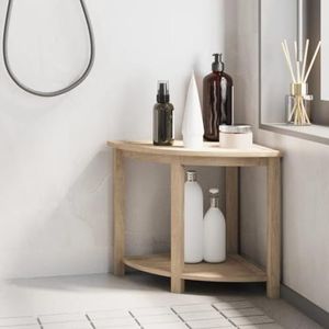 BOWEKAM Badkamer Accessoires-Badkamer Bijzettafel 45x45x45 cm Massief Hout Teak