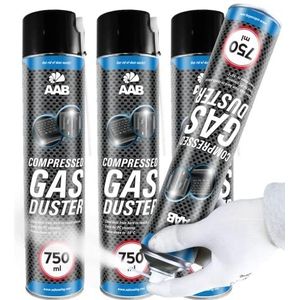 AABCOOLING Compressed Gas Duster Freezing Spray 750ml - Set of 3 - Freeze Spray Release, Freezer Spray, Component Freezer, Quick Freeze, Circuit Freezer, Freezes Down to -50*C