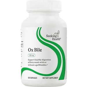 Seeking Health Ox Gal 125 Mg – Ox Gal Supplementen – Spijsverteringspillen – Reiniging van de Galblaas – Gal Tabletten – Ox Bile Supplement UK – Ox Bile Supplement 120 Capsules