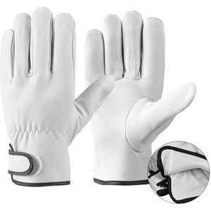 Werkhandschoenen voor lassen Schapenvacht leren lashandschoenen veelkleurig(White With Lining)