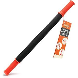Tiger Tail 22 ""massagestick draagbare roller, handheld, diepe tissue foam roller, myofascial release tool voor benen, de lange 22, gemaakt in de VS, oranje zwart
