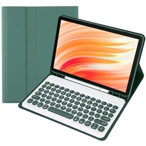 Toetsenbordhoes Voor Amazon Fire HD 10 En 10 Plus Tablet (13E/11E Generatie, Release 2023/2021) - Magnetisch Afneembaar Toetsenbord Met Penhouder,Deep green