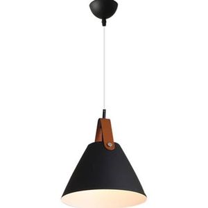 LANGDU Amerikaanse stijl moderne huiskroonluchters industriële matte E27-basis hanglamp creatieve metalen hanglamp for keukeneiland eetkamer slaapkamer hal bar woonkamer (Color : Dark, Size : 27cm*3