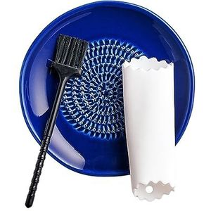 TURBO PRODUKTE Keramische krijt set incl. knoflookschiller en borstel - Ideaal voor knoflook, gember en citroenen - vaatwasmachinebestendig - 1 stuk