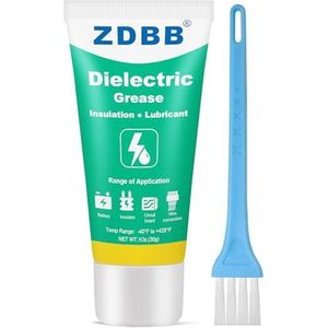 ZDBB Dielectric Grease is een isolerend en corrosiebestendig vet voor printplaatverbindingen, accuklemmen, hoogspanningsschakelaars en hoogspanningsisolatoren, 1 oz - 1 verpakking