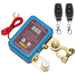 Accuschakelaar, stroomonderbreker voor 12 V batterij, relais voor batterijschakelaar, 12 V 240 A met 2 afstandsbedieningen, anti-diefstal accuschakelaar voor auto, boot, vrachtwagen, kampeerwagen (B)