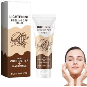 Adera Lightening Peel-off masker, direct blekend Niacinamide whitening Peel-off masker, Peeling Off masker, anti-aging exfoliërend masker, direct blekend Niacinamide whitening Peel-off masker (1pcs)
