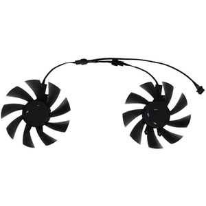 2 stuks/set 4-pins 85 mm GA92S2H, grafische kaartventilator, VGA-koeler voor ZOTAC voor GTX 1660 Super Destroyer, voor 51Risc RTX2060(Black GA92S2H)