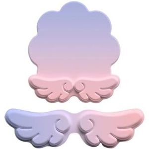 Muismat Vleugels Vorm Gradiënt Pols Rust Muismat Toetsenbord Hand Rust Pols Pad Siliconen Pols Rust Toetsenbord Rust(Gradient a,Set)