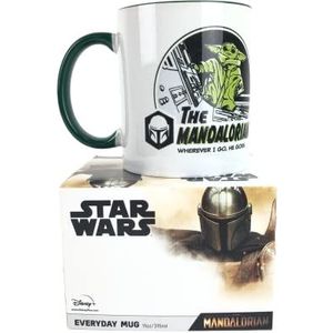 Star Wars The Mandalorian Wherever I Go Unisex Cup Multicolour, Ceramics, Veelkleurig., Standard, 3D-snackbox sterk