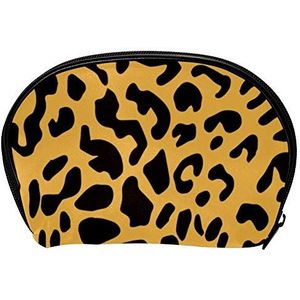 Universele Ruime Handtas Case Make-up Cosmetische Schoonheid Opbergtassen,Gezichtsreiniger Skincare Kit Pouch Leopard Print Print, Draagbare Elektronica Accessoires Organizer