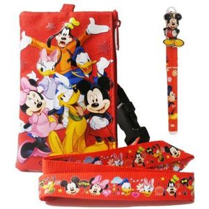 Disney Mickey Mouse Lanyard met afneembare portemonnee en 1 pen