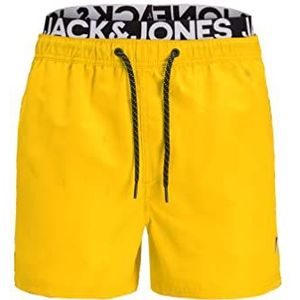 JACK & JONES Jjiaruba Jjswimshorts AKM DB WB Solid herenshirt, Geel (Minion Yellow), M