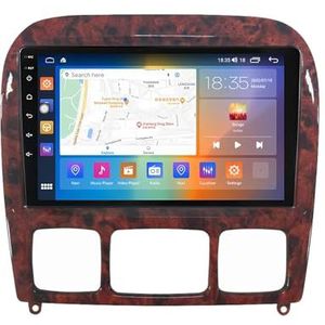 Android 13.0 Radio 2 Din Auto Stereo 9"" Touchscreen Autoradio Voor Benz S Class 1998-2005 met Bluetooth/wifi/GPS Navigatie/FM Radio/Stuurwielbediening/AHD Omgekeerd Beeld (Size : M500S(4G+64G))