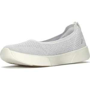 Keds Blissk-5b Fashion Sneaker voor dames, Zilver Metallic Gebreid, 2 UK Wide