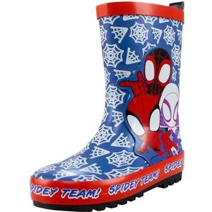Marvel Spiderman Regenlaarzen | Spidey en zijn Vrienden Jongensregenlaarzen | Kinderen Wellington Laarzen | Blauw 23
