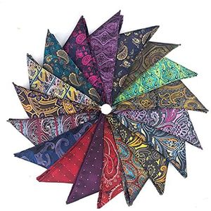 Mannen en vrouwen zak vierkanten, Jacquard Grote Bloemen Zakdoek Pak Zak Handdoek Borst Klein Vierkant Accessoire