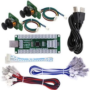 SJ@JX - Arcade Game Controller - USB Encoder Board - Gamepad - LED Microswitch Button - Analog Joystick
