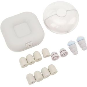 Verdant Touch Slaapoordopjes, 1 paar slaapoordopjes, 3-laags geluidsisolatie, zachte oordopjes met 10 vervangende tips voor slaapstudie, lichtblauw