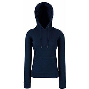 Fruit of the Loom Unisex Pull-Over Classic Sweatshirt met capuchon, donkermarineblauw, 36