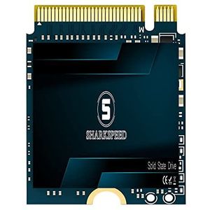 SSD M.2 2230 1TB SSHARKSPEED NVMe PCIe Gen3.0X4, compatibel met Steam Deck, Microsoft Surface Pro7/Pro8+/ProX/laptop3/laptop4/laptop Go/book3, Ultrabook (1 TB, 2230 Gen3.0)
