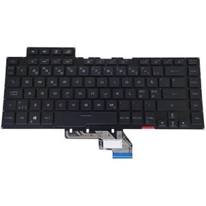 Voor Noorwegen voor notebooktoetsenbord voor ROG voor Zephyrus voor GU502 GA502 GX502 Gaming Laptop kleurrijk verlicht 0KNR0 4619ND00(RGB black KB)