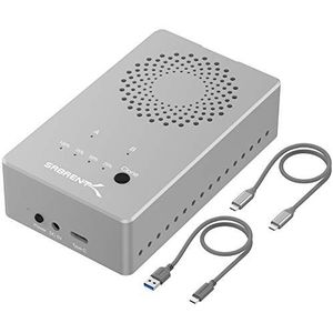 SABRENT Tool-Free USB Type-C Dual Docking Station voor PCIe NVMe M.2 SSD's met Offline Kloonfunctie (EC-SSD2)
