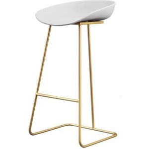 Barkrukken Moderne Barstoor Ijzeren Barkrukken Kunststof Stoel Bar Stoel Café Hoge Kruk Huis Voor Keukens Ontbijtstoelen Barkruk (Color : B, Size : Sitting Height 65cm)