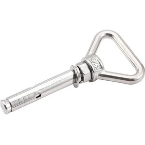 Uitbreidingsschroeven, Open bekerhaak expansiebout M6 M8 M10-M20 304 roestvrij staal expansieschroefhaak oogbout expansiebout schommelhaak huisdecoratie schroeven(Triangle Nut,50MM-M6)