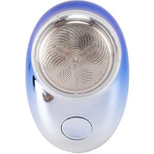 Handheld Baardtrimmer, Draagbare Elektrische Baardtrimmer voor Nauwkeurig Trimmen voor Gebruik op Reis (Verloop blauw)
