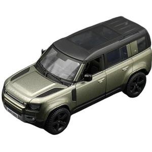 Schaal afgewerkte modelauto 1:24 Voor Land Rover Defender 110 SUV Legering Model Auto Diecast Metalen Auto Model Simulatie Verjaardagscadeau Miniatuurreplica-auto (Color : Green)