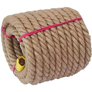 Dik touw, natuurlijk jute touw, henneptouw reddingstouw touwtrekken trainingstouw jute touw vuurredding klimtouw op grote hoogte (maat: 8 mm 20 m) (maat: 8 mm 20 m) (Color : 8MM 40M)