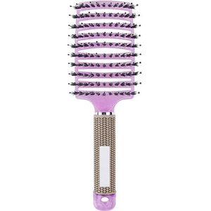 My Sensory Space Ontwarrende Haarborstel, Anti-Tangle Haarborstel, Magische Borstel Ontklitter, Gebogen en Geventileerde Ontklitterborstel, Detangler Haren Nylon Haarborstel, Ontwarrende Borstel voor