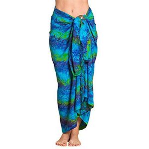 PANASIAM Sarong B012 Blue green, XL