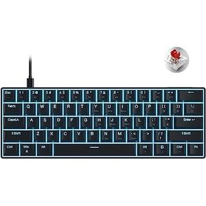 Kalttoy K61 60% Groen/Rode Schakelaar Blauw Backlight Programmeerbare Hot Swap Gaming Toetsenbord