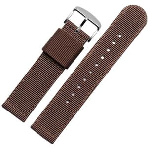 Pgqjfks Nylon band 18/20/22/24mm universele canvas riem voor mannen en vrouwen, stalen gesp, 24mm, Nylon