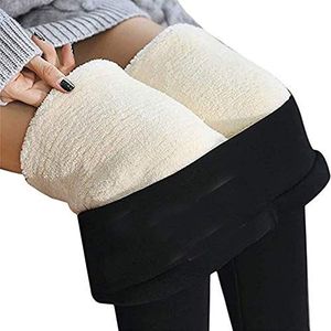 wollen legging - zwarte warme legging - -maat 36 t/m 56