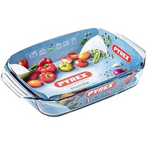 Pyrex Hittebestendige ovenschaal ovenvorm lasagnevorm met handgrepen (35x23 cm - 2,9 l)